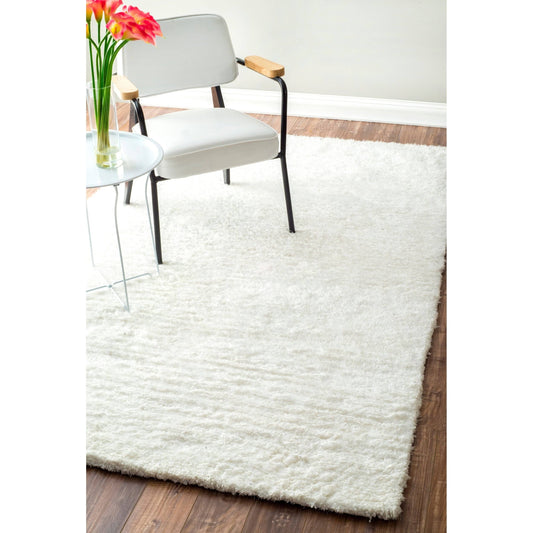 nuLOOM Handmade Solid Soft Plush Shag Rug - 8 6