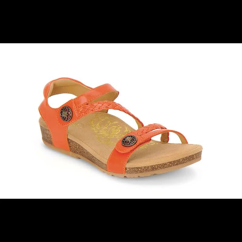 Aetrex Jillian 10 Womens Tangerine