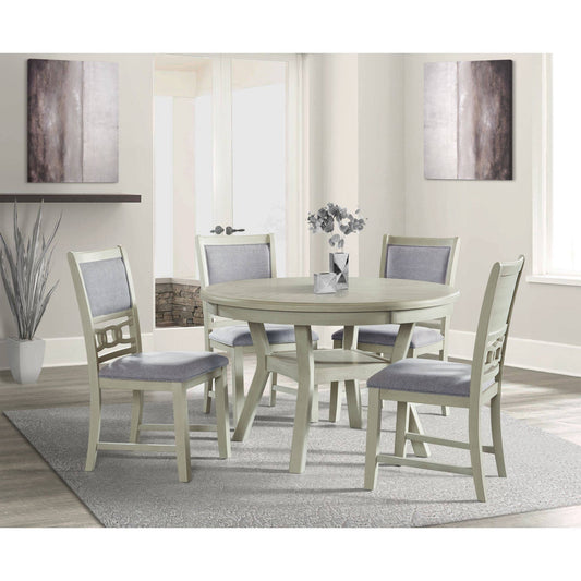 Picket House Furnishings Taylor Standard Height 5pc Dining Set in Bisque - DAH7005PC