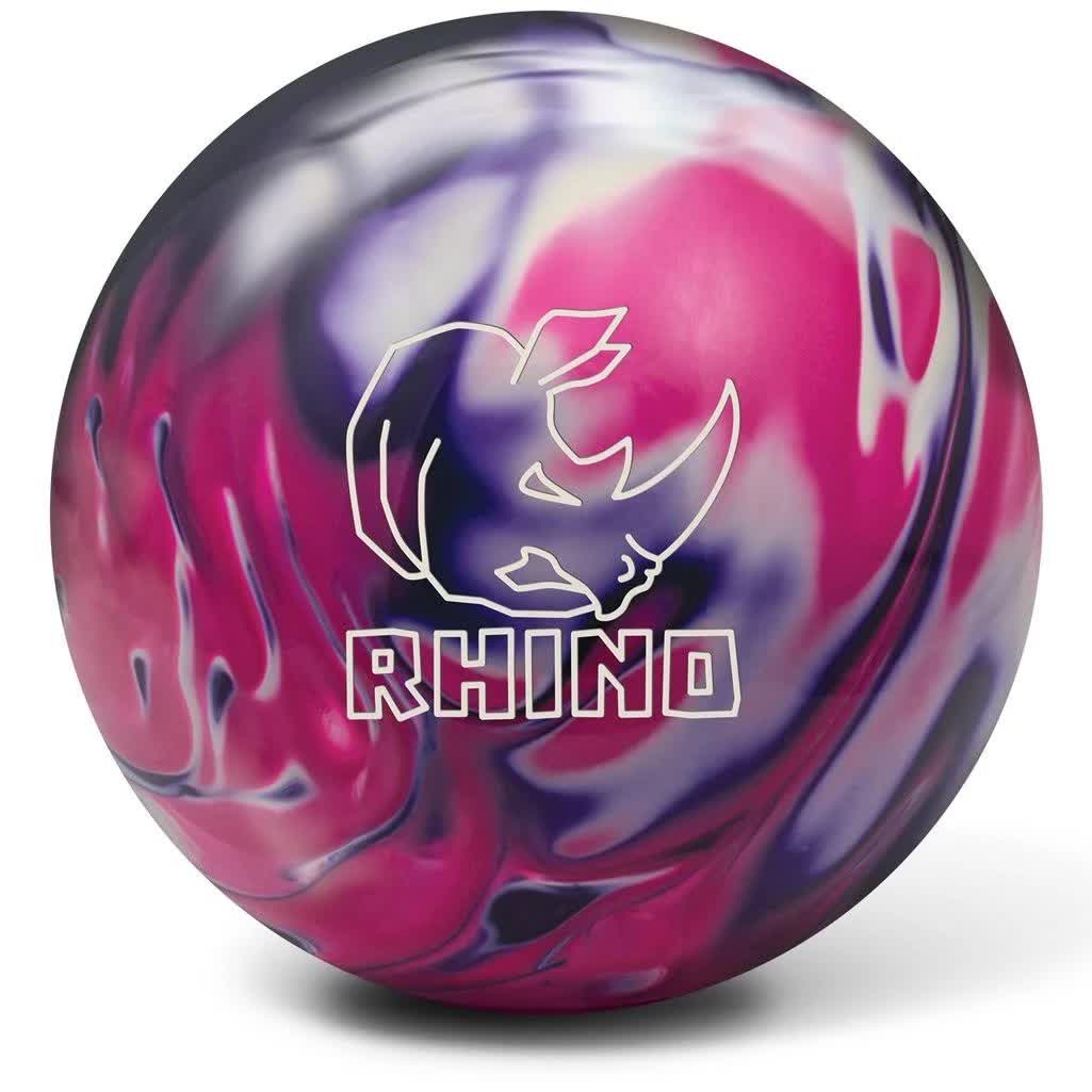 Brunswick Rhino Bowling Ball Purple Pink White Pearl 12 lb