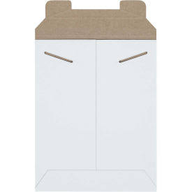 The Packaging Wholesalers StayFlat White Mailers, 7 inch x 9 inch, 100/Case Envrm10sfw