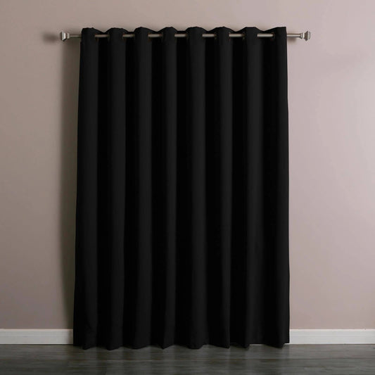 Best Home Fashion Wide Thermal Grommet Blackout Curtain, Size: 100 x 84