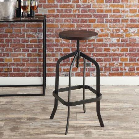 Williston Forge Ellesmere Adjustable Height Bar Stool