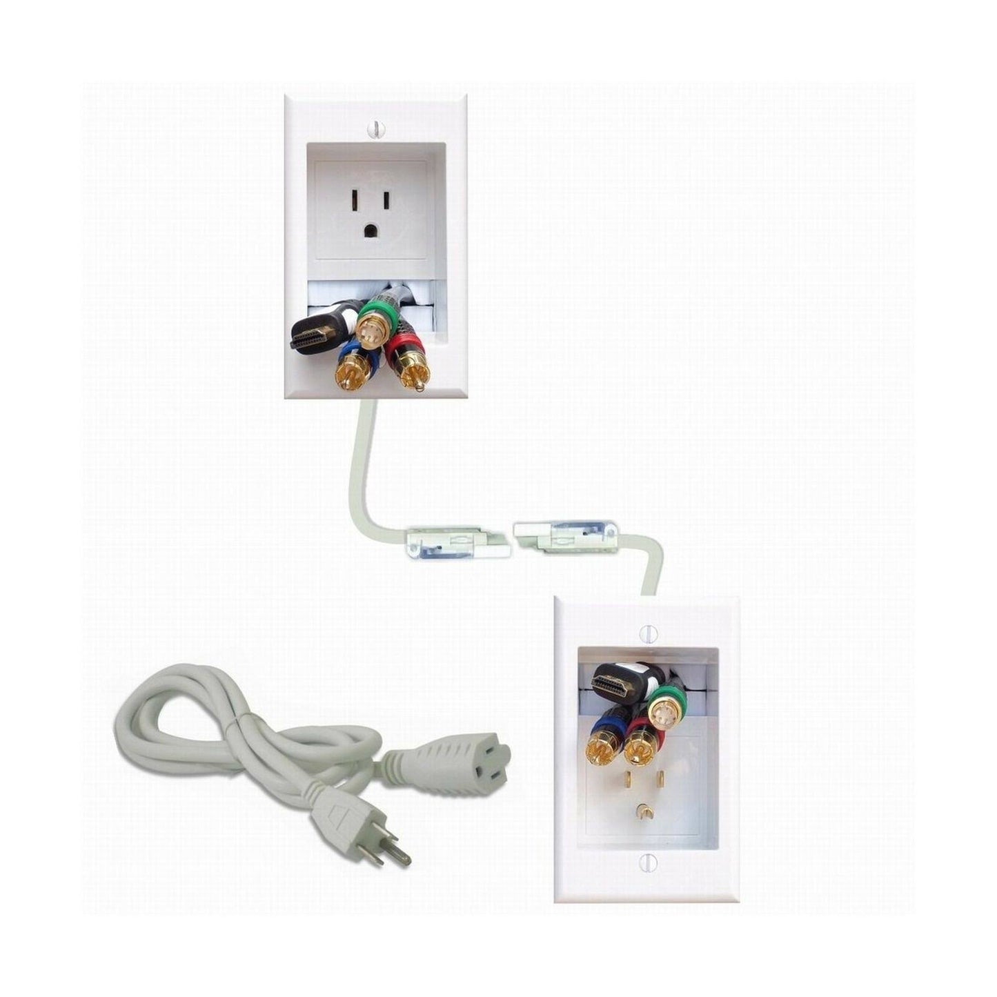 Powerbridge ONE-CK Recessed In-Wall Cable Management System with PowerConnect