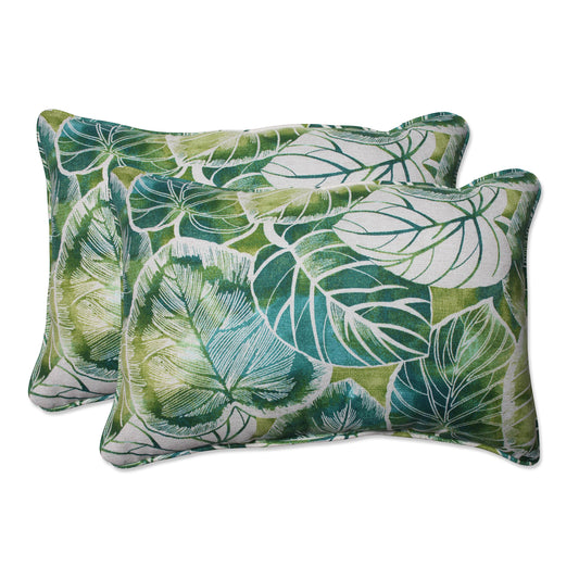 Pillow Perfect Outdoor/ Indoor Key Cove Lagoon Over-Sized Rectangular Throw Pillow (Set of 2)