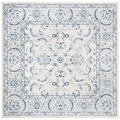 Taravello Oriental Light Grey/Blue Area Rug Charlton Home Rug Size  Square 67