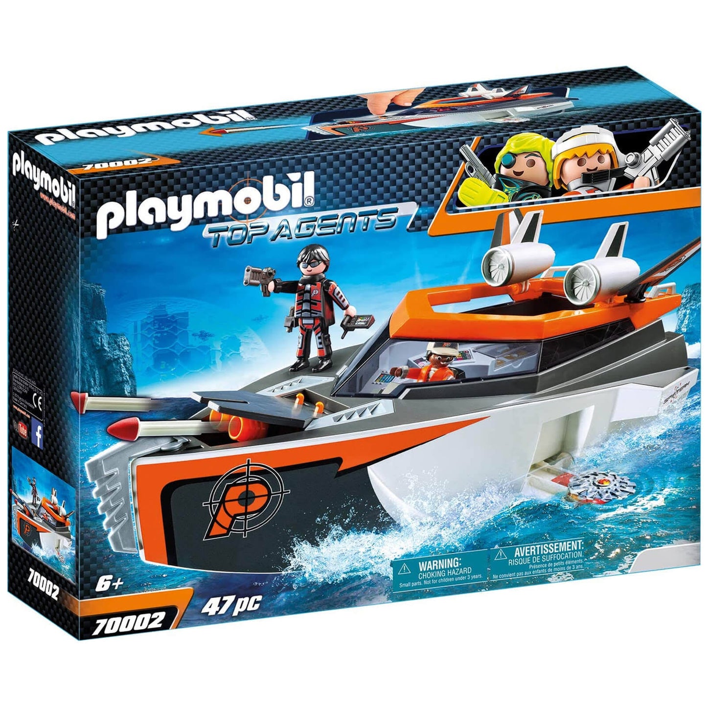 Playmobil 70002 Top Agents Spy Team Turbo Ship