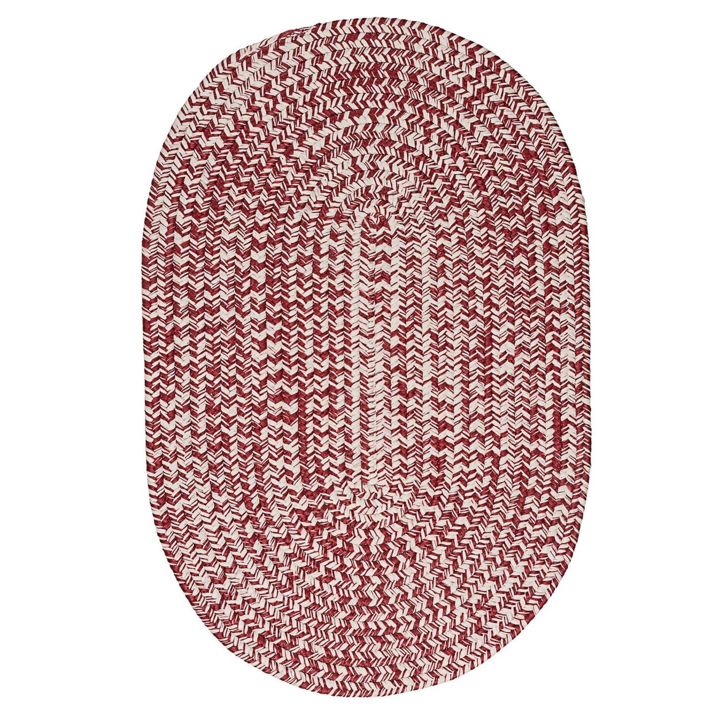 Colonial Mills Howell Tweed Red Rug - 7 ft Round