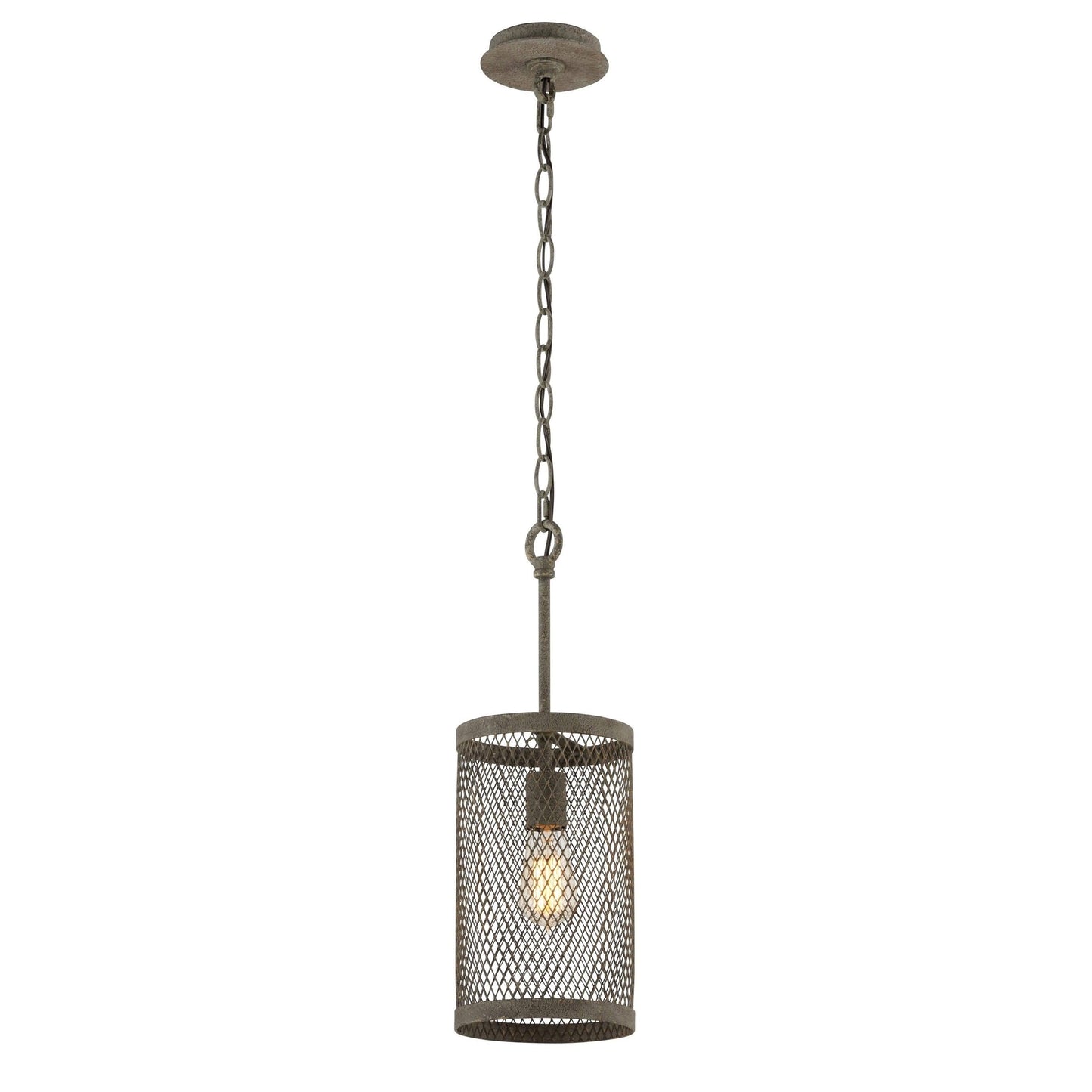 Troy Lighting Village Tavern 1 Light Mini Pendant, Old Tavern Iron - F4844