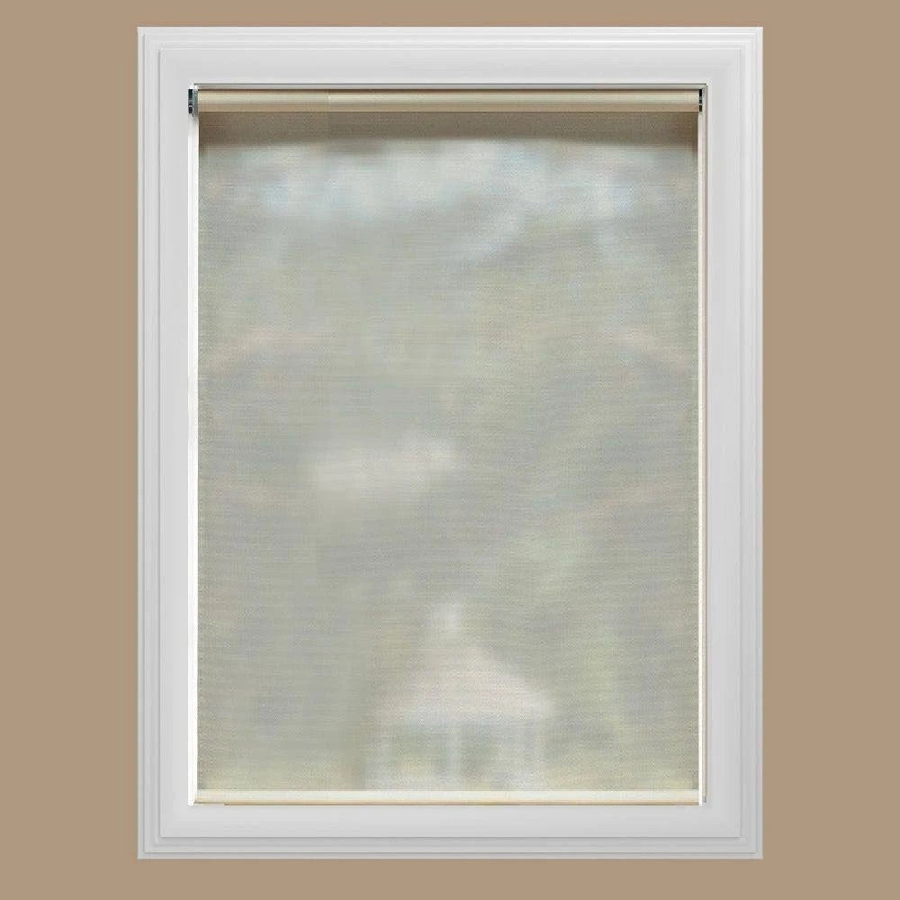 Bali Cut-to-Size Cream Cordless UV Blocking Fade Resistant Roller Shades 64 in. W x 72 in. L, Ivory