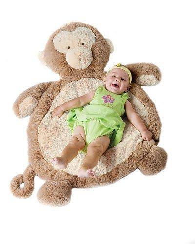 Bestever Monkey Baby Mat, Natural, 31x22