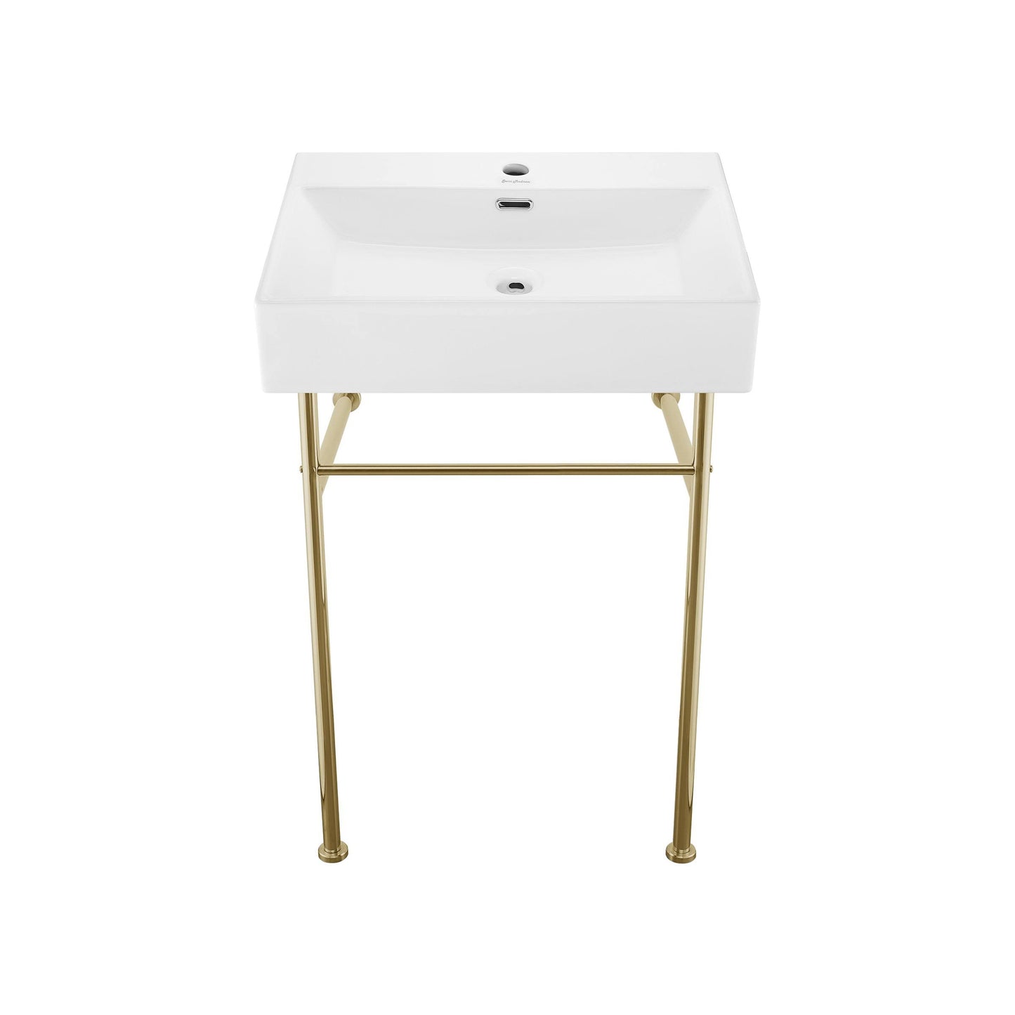 Swiss Madison Sm-Cs7-24 Claire 24 inch Console Sink White Basin - Gold