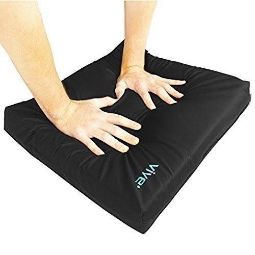 Wheelchair Cushion by Vive - Gel Seat Pad for Coccyx, Back SUPPORT, Sciatica -