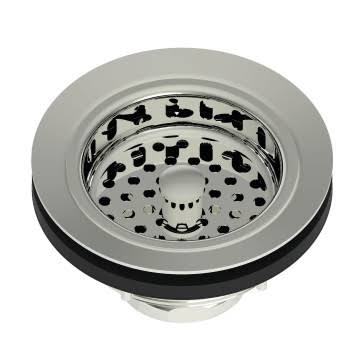 Brasstech 121/15 Large Basket STRAINER Set Polished Nickel