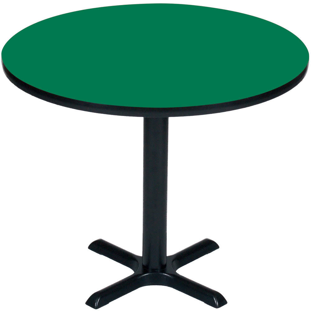 Correll Round Breakroom Pedestal Table Green