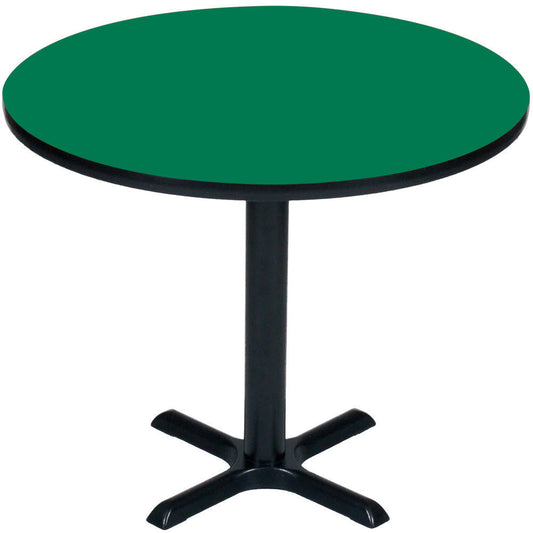 Correll Round Breakroom Pedestal Table Green