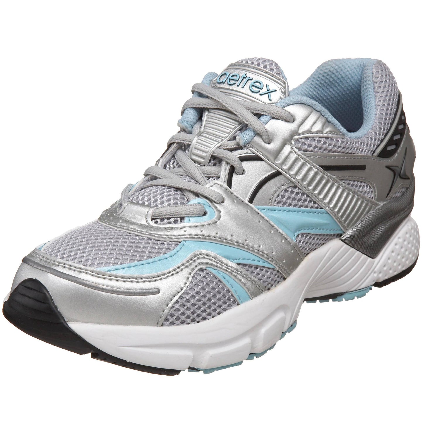 Women&s Apex Boss Runner Silver/Sea Blue 5.5 W