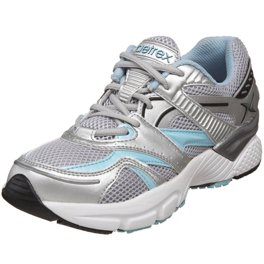 Women&s Apex Boss Runner Silver/Sea Blue 5.5 W