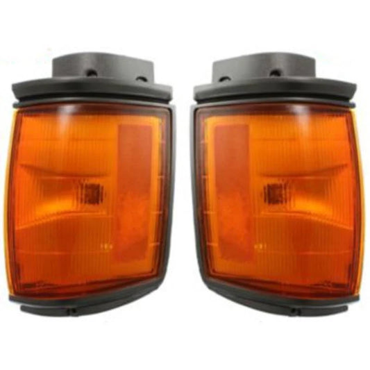 Replacement Corner Light Plastic Lens Amber Lens Driver and Passenger SIDE, 1-Year Unlimited-mileage Warranty SET-18-1431-00