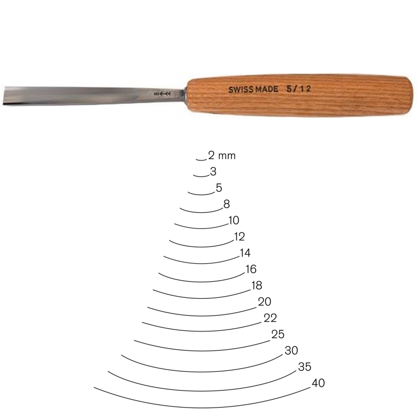 Pfeil Swiss Made 10mm Gouge #5 Sweep