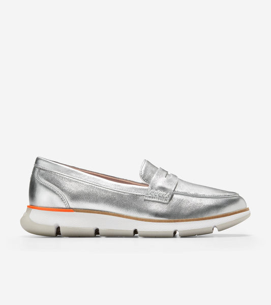 Cole Haan 4.Zerogrand Penny Loafer - Metallic - 6.5 B