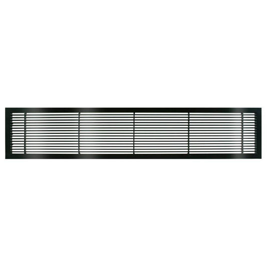 Architectural Grille 100040805 AG10 Series 4-Inch x 8-Inch Solid Aluminum Fixed Bar Supply/Return Air Vent GRILLE, Black-Gloss