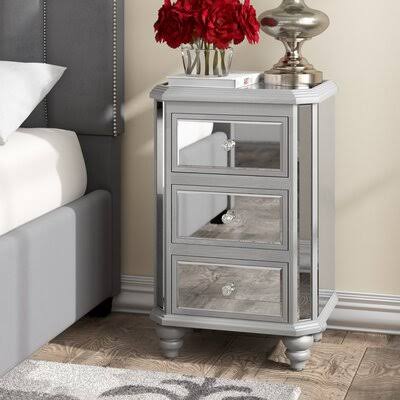 Branner 3 Drawer Nightstand House of Hampton