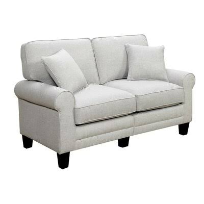 Talbert Rolled Arm Loveseat Andover Mills Upholstery Color Light Gray