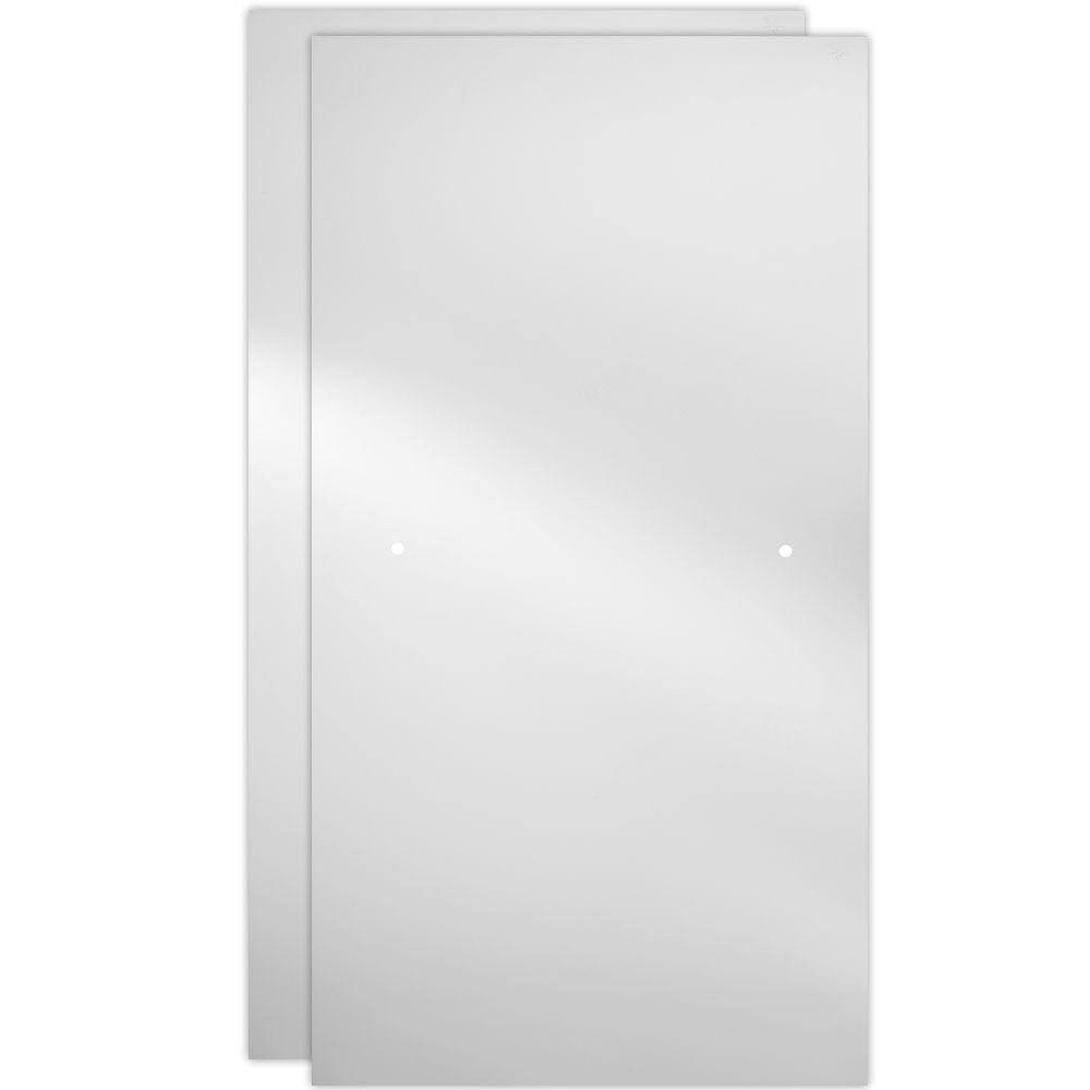 Delta SDGS060-CLN-R 29-1/32 in. x 67-3/4 in. x 1/4 in. Frameless Sliding Shower Door Glass Panels in Niebla ( for 50-60 in. door