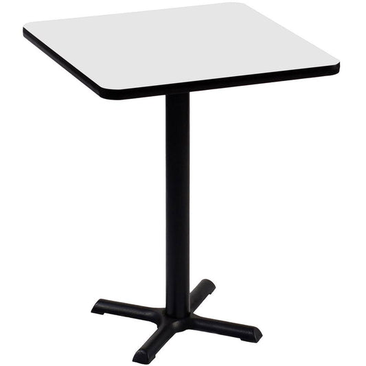 Correll, Inc. High Square Bar and Caf Table, White