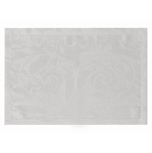 Set of 4 Le Jacquard Francais Tivoli 100% Linen Placemat Pearl 14