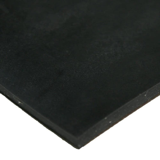 Rubber Cal 20-107 Cloth Inserted SBR 1/16 in. x 36 in. x 96 in. 70A Rubber Sheet - Black