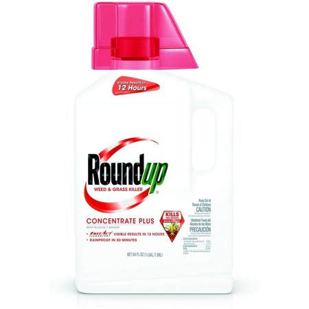 Roundup 5006040 Weed and Grass Killer Concentrate Plus, 1/2-Gallon, Size: 64 fl oz