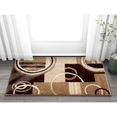 Ruby Abstract Brown/Beige Area Rug Winston Porter Rug Size  Rectangle 2 x 3