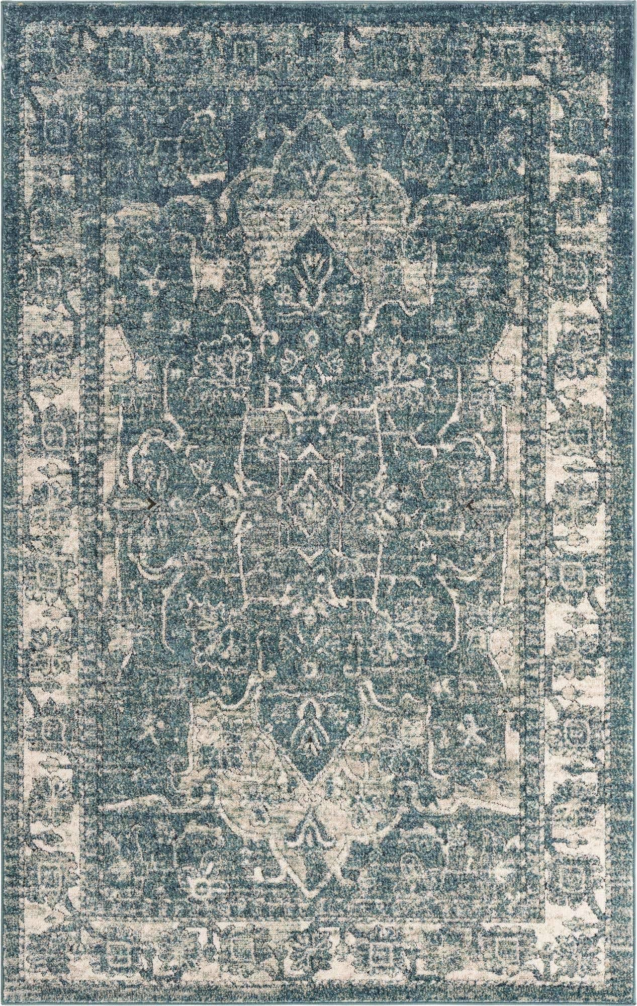 Unique Loom Isabella Adjani Area Rug - 5 0 x 8 0 - Blue/5 0 x 8 0