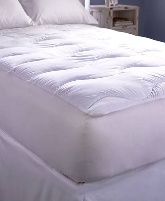 The Lakeside Collection Extra-Thick Wave-Quilted Mattress Pad - Queen