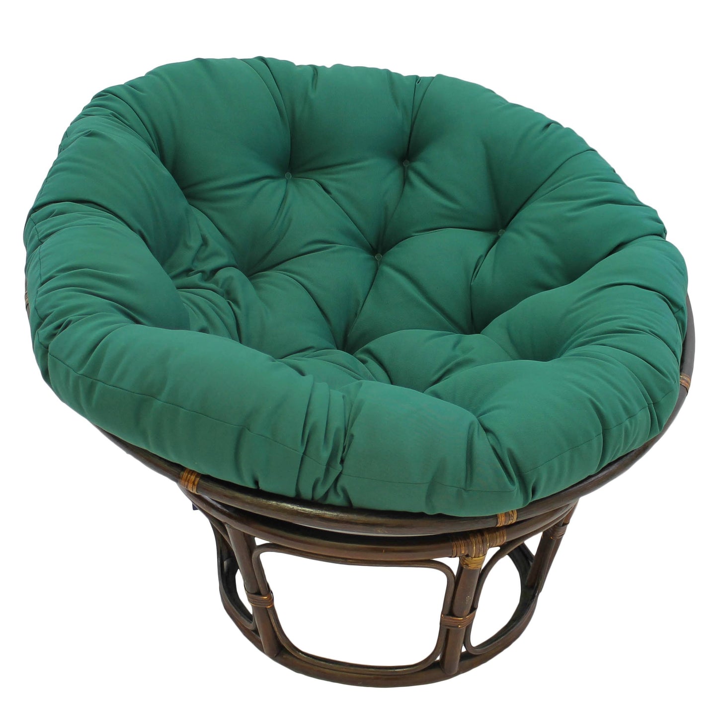 Blazing Needles 44-inch Solid Twill Papasan CUSHION, Forest Green