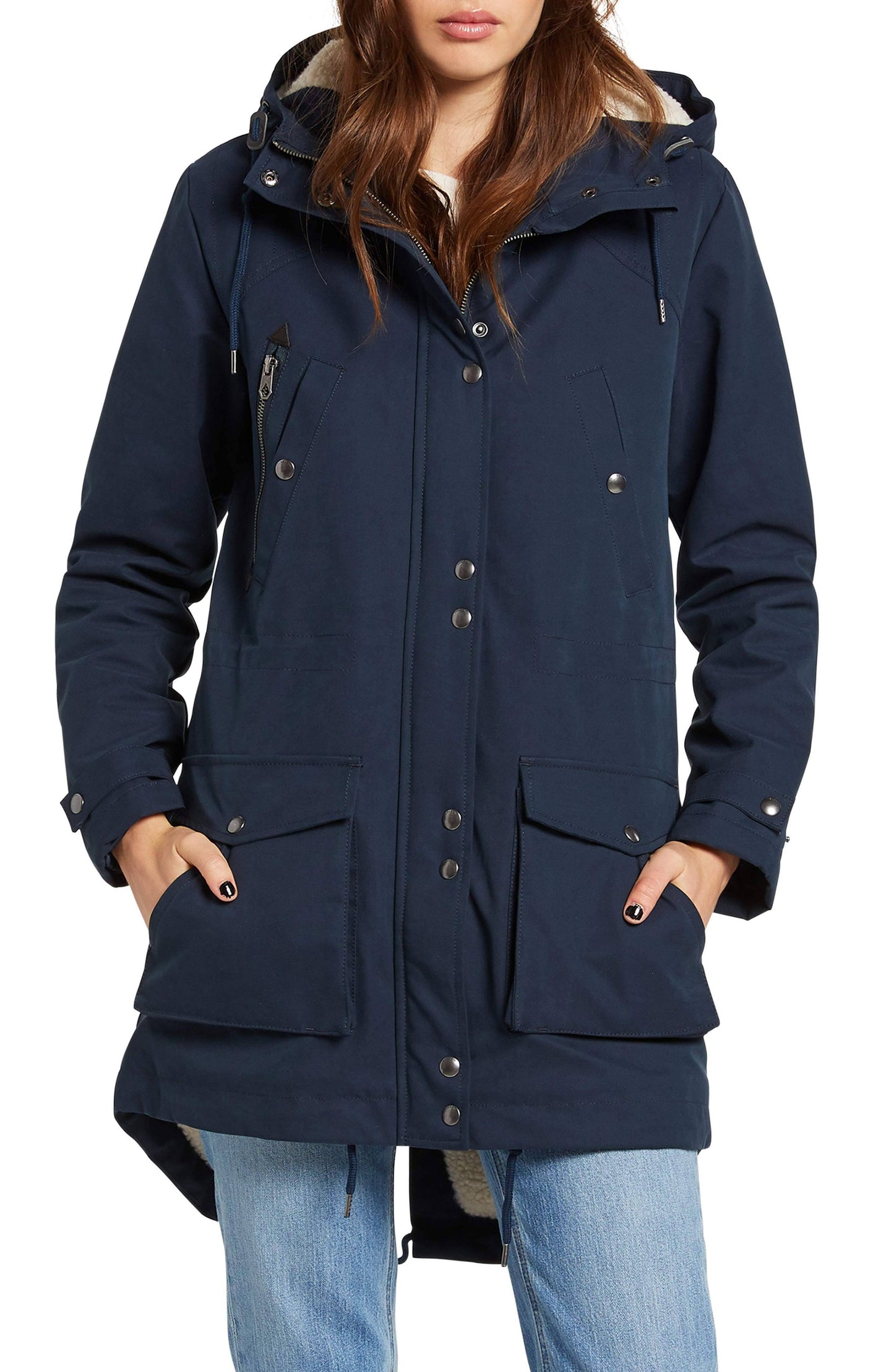 Volcom Walk on by 5K Parka S Sea Navy