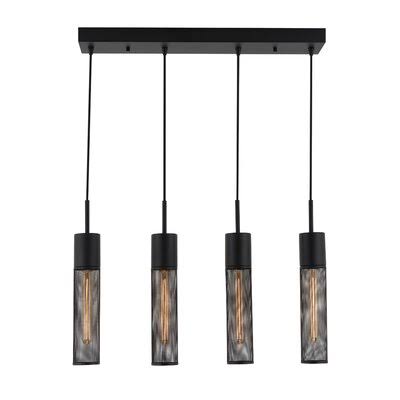 Schutt 4 - Light Kitchen Island Linear Pendant