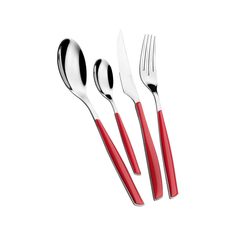 Bugatti - Glamour 24-Pieces Flatware Colour Red