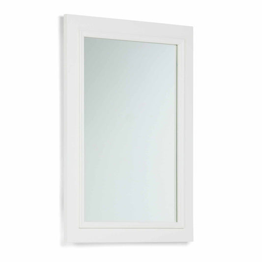 Simpli Home Cambridge 22 inch x 30 inch Bath Vanity dcor Mirror in Pure White