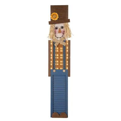 Wooden Scarecrow Porch Sign Wall Décor The Holiday Aisle