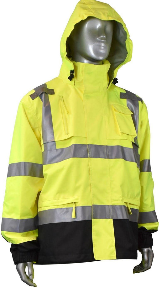 Radians RW32-3Z1Y Heavy Duty Rip Stop Waterproof Rain Jacket