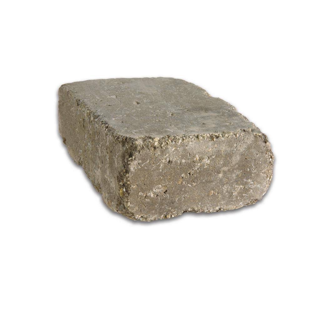 Rockwood Retaining Walls Lakeland I 8 in. L x 12 in. W x 4 in. H Bluestone Tumbled Concrete Garden Wall Block (20-Pieces/6.5 sq.